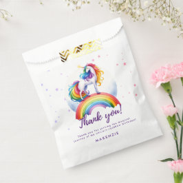 Magischer Regenbogen Einhorn Geburtstag Danke Kart Geschenktütchen
