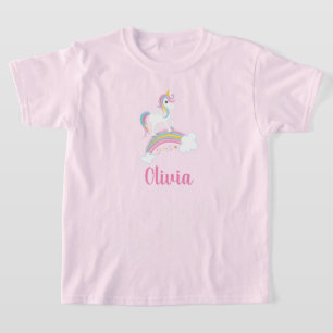 Magischer Regenbogen Einhorn Geburtstag Personalis T-Shirt