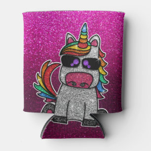 Magischer Regenbogen Einhorn Glitzer Whimsical Geb Dosenkühler