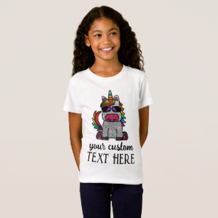 Magischer Regenbogen Einhorn Glitzer Whimsical Geb T-Shirt