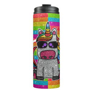 Magischer Regenbogen Einhorn Glitzer Whimsical Geb Thermosbecher