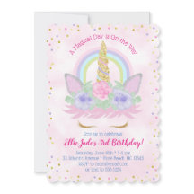 Magischer Regenbogen Einhorn Wasserfarbe Rosa Gebu