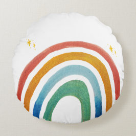 Magischer Regenbogen Rundes Kissen