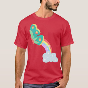 Magischer Regenbogen-Schmetterling T-Shirt