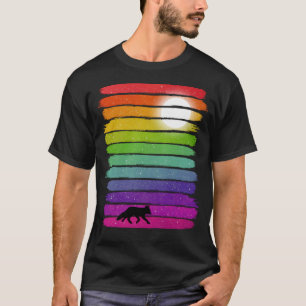 Magischer Regenbogen Sternenzeit - Pinselstriche T-Shirt