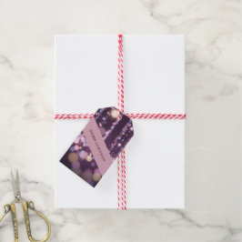 Magischer rosa Hintergrund Name Personalisiert Geschenkanhänger