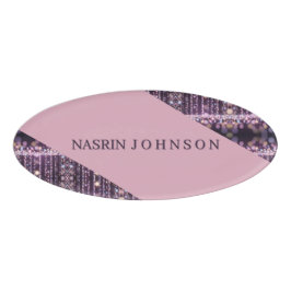 Magischer rosa Hintergrund Name Personalisiert Namenschild