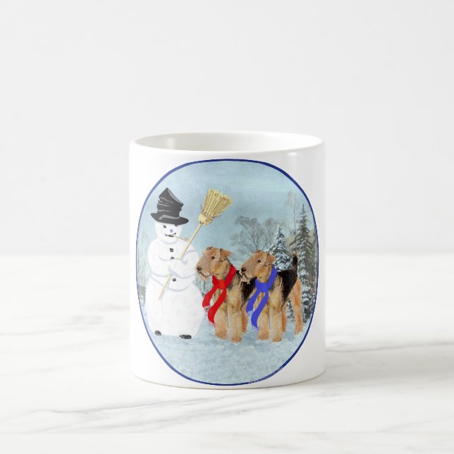 Magischer Schneemann Kaffeetasse (Mittel)