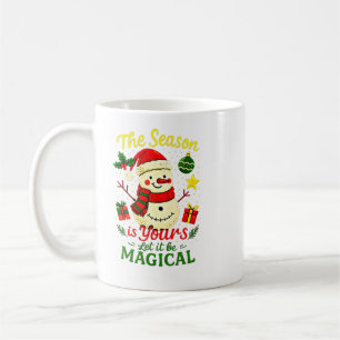 Magischer Schneemann Klassisches Weihnachts-Winter Kaffeetasse