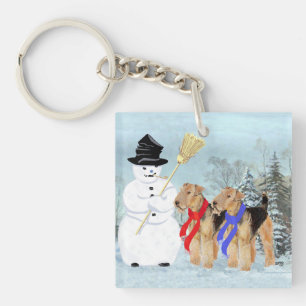 Magischer Schneemann Schlüsselanhänger