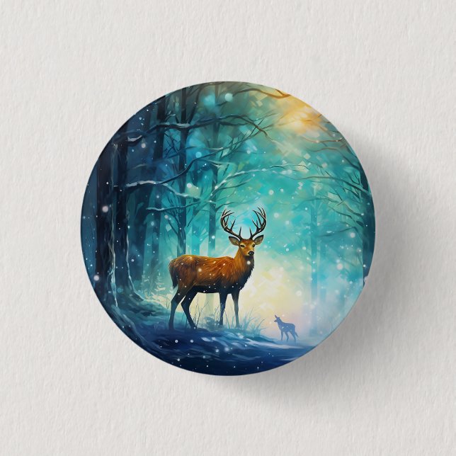 Magischer Schneewald Art-82109 Button (Vorderseite)