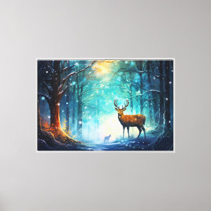 Magischer Schneewald Art-82109 Leinwanddruck