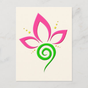 Magischer Schwan während einer Sommerdusche Postkarte