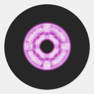 Magischer Sigil (Siegel) Aufkleber9 Runder Aufkleber