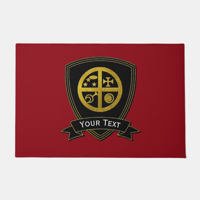 Magischer Sigil Symbol-Zuhause-Schutz Fußmatte (Vorderseite)