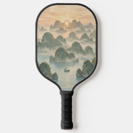 Magischer Sonnenaufgang in Raja Ampat im Vintage-S Pickleball Schläger