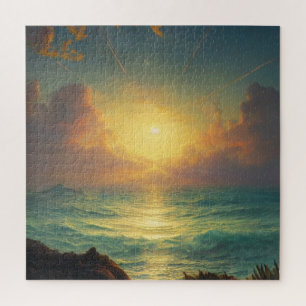 Magischer Sonnenuntergang Puzzle