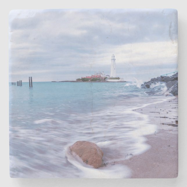 Magischer Sonnenuntergang Steinuntersetzer (Vorderseite)