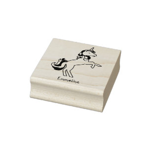 Magischer spielerischer Name für das Pferd Gummistempel