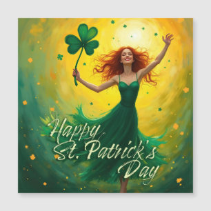 Magischer St. Patrick's Day Magnetkarte