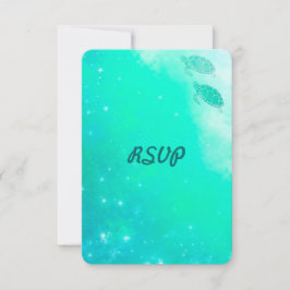 Magischer Strand oder Hochzeit am Meer RSVP Karte