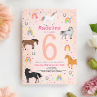 Magischer süßer Pastellrosa-Einhorn-Geburtstag für