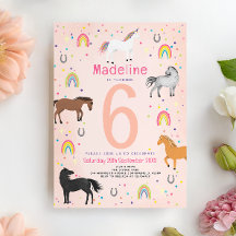 Magischer süßer Pastellrosa-Einhorn-Geburtstag für