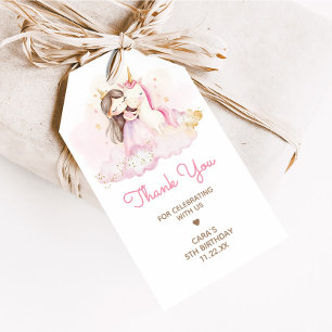Magischer Tag Einhorn Geburtstags-Party Favor Tags Geschenkanhänger