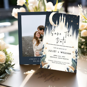 Magischer Traum Mystical Stars Moon Wedding Save The Date