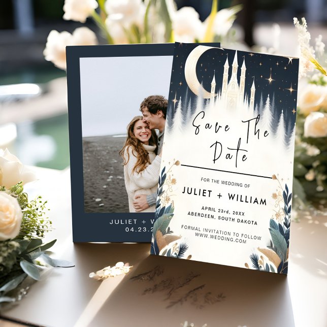 Magischer Traum Mystical Stars Moon Wedding Save The Date (Von Creator hochgeladen)