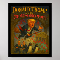 Magischer Trump-Zauberer Funny Stock Market Crash 
