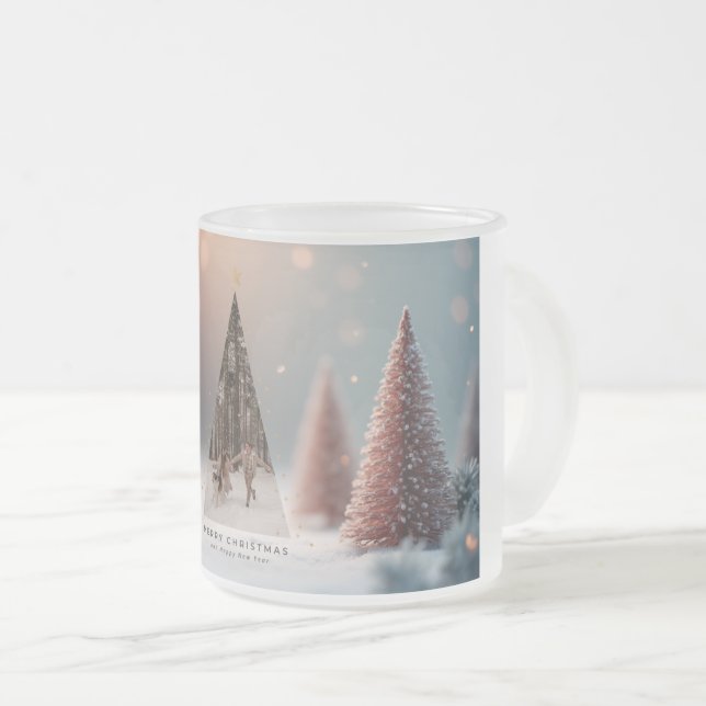 Magischer und eleganter Weihnachtsbecher 2025 Mattglastasse (VorderseiteRechts)
