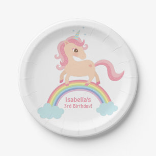 Magischer Unicorn auf Pappteller