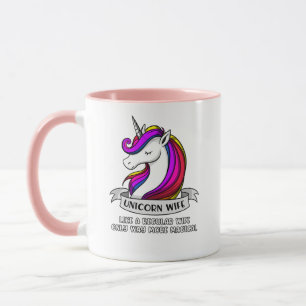 Magischer Unicorn-Ehefrau-Frauen Tasse