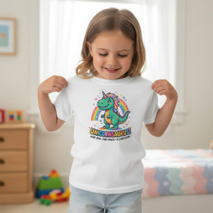 Magischer Unicornsaurus Regenbogen Dinosaurier T-Shirt
