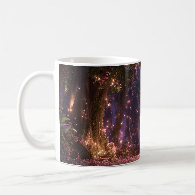 Magischer verzauberter Wald Kaffeetasse (Links)