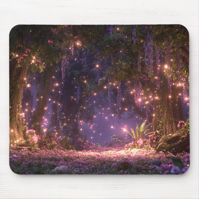 Magischer verzauberter Wald Mousepad (Vorne)