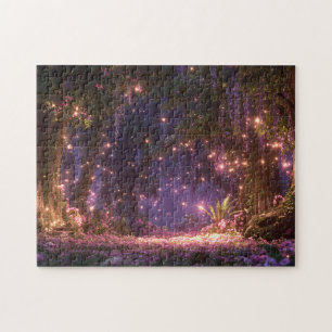 Magischer verzauberter Wald Puzzle
