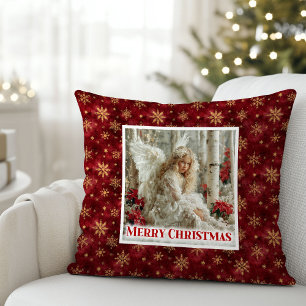 Magischer viktorianischer Engel-Weihnachtsgeschenk Kissen
