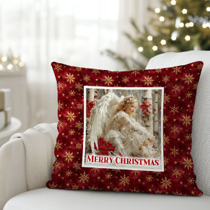 Magischer viktorianischer Engel-Weihnachtsgeschenk Kissen