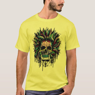 Magischer Voodoo-Schädel-Krieger T-Shirt