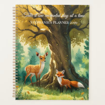Magischer Wald Golden Tree Deer Fox