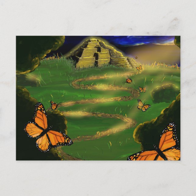 Magischer Wald Postkarte (Vorderseite)