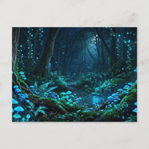 Magischer Wald Postkarte