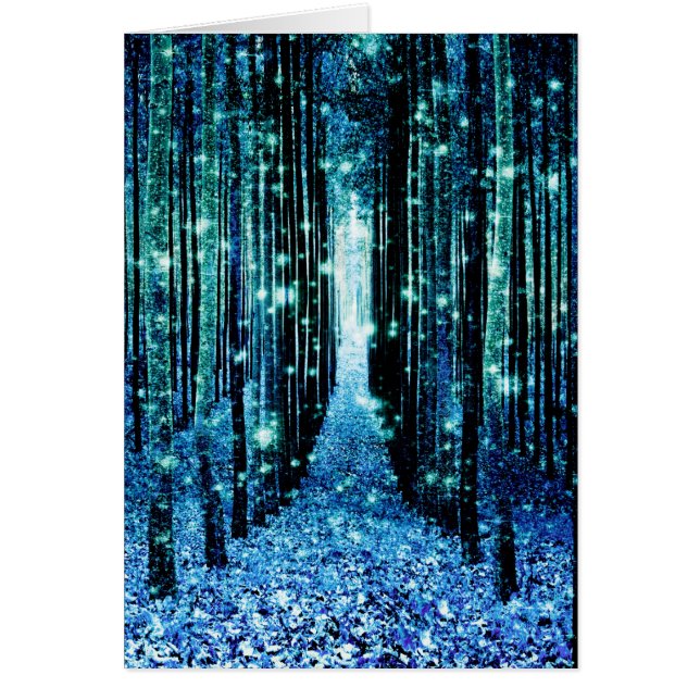 Magischer Wald Türkis Aquamarin (Vorne)