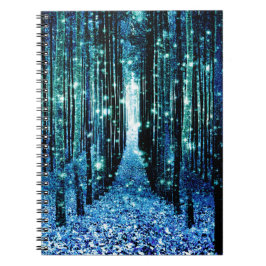 Magischer Wald Türkis Aquamarin Notizblock