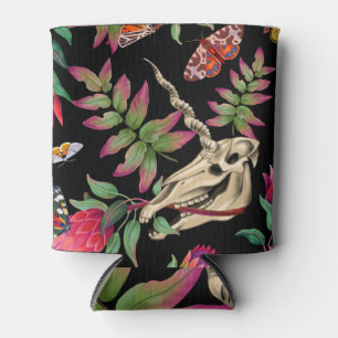 Magischer Wald vereint dunkles Muster. Dosenkühler