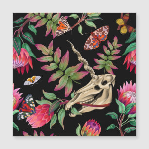 Magischer Wald vereint dunkles Muster. Magnetkarte