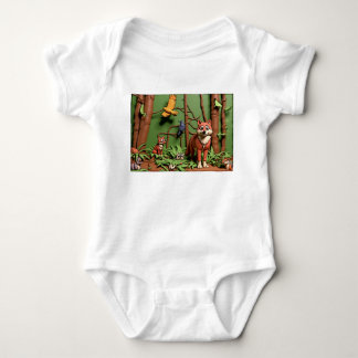 Magischer Wald - Waldtiere Baby Strampler
