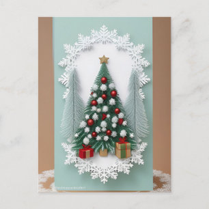 ❄️ Magischer Weihnachtsbaum im Schnee ✨ Festlich Postkarte